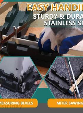 Bevel Gauge and Mitre Box 2-in-1 Mitre Measuring Cutting Too