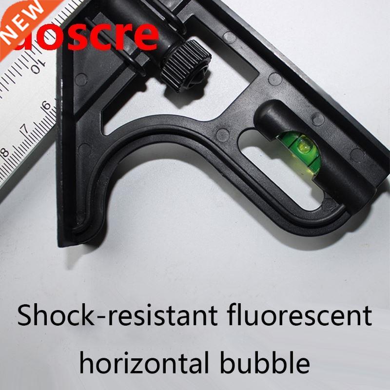 12 Inch Metric Triangle Angle Ruler Aluminum Alloy Measuring