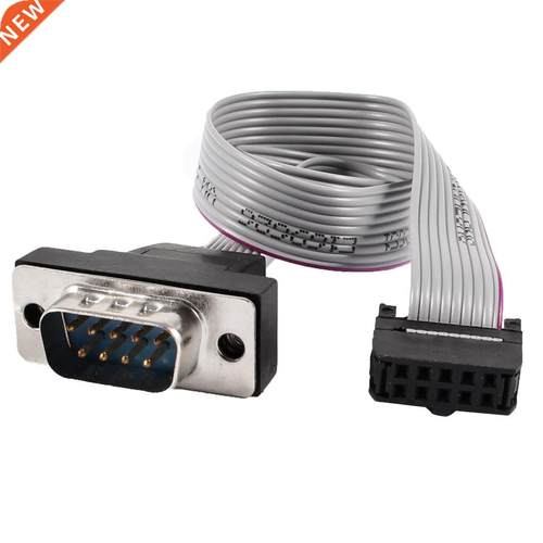 2.5m Ptch DB9 to 10P M/F DC Flat Rbbon Cable Connector