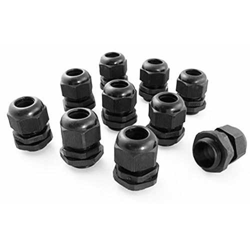 M20 x 1.5 Cable Glands, Pack of 50 pcs Black