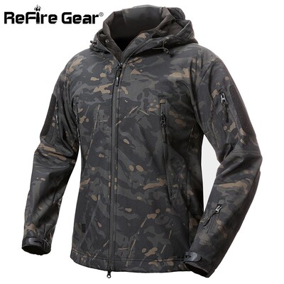 ReFire Gear Shark Skin Soft Shell Tactical Military Jacket M