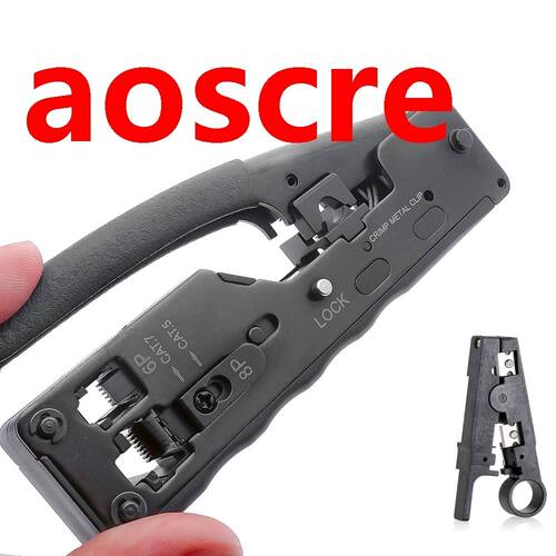 NetworkTelecom Crimping Tool for RJ45/RJ11/RJ12 Cat7/Cat.6A