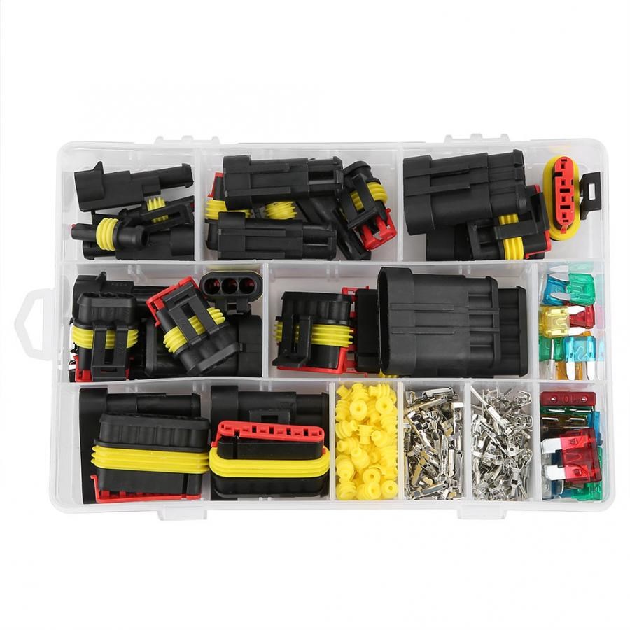 1/2/3/4/5/6 pin Waterproof Electrical Wire Connector Plug Ki