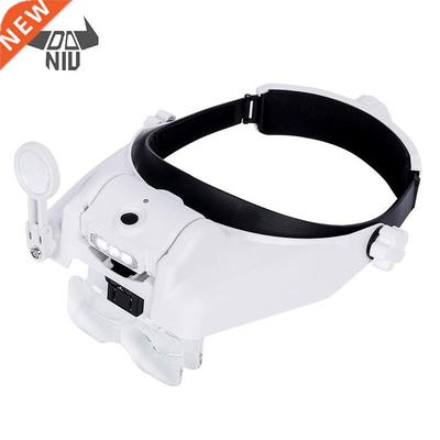 USB Rechargeable Magnifier Headband Magnifier With Illuminat