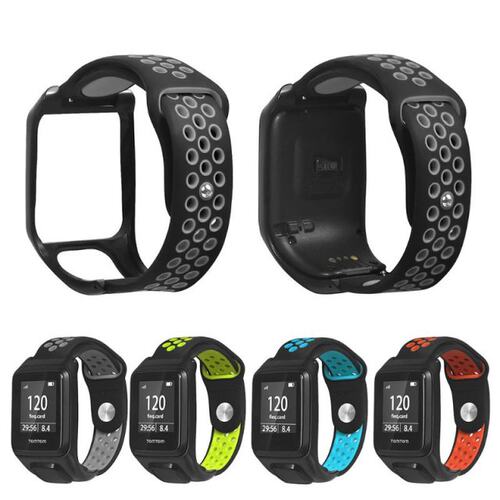 Replacement Breathable Bracelet Watch Strap Silicone Wrist B