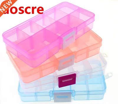 New 10 Slots Cells Colorful Portable Jewelry Tool Storage Bo