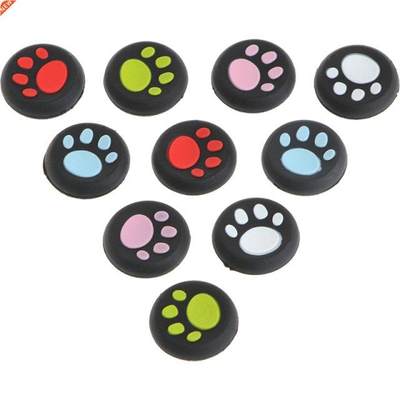 10Pcs/Set Cat Claw Silicone Thumbstick Grips Cap For PlaySta