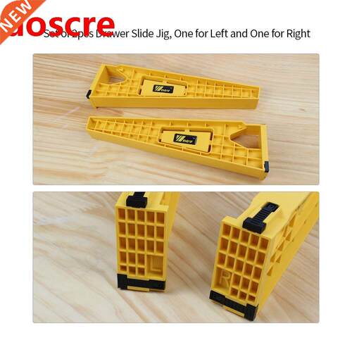 2pcs Drawer Installation Jig Set of 2pcs Woodworking Drawer