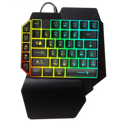 MAYITR K15 Large Pallet Gaming Keyboard One-handed Keyboard