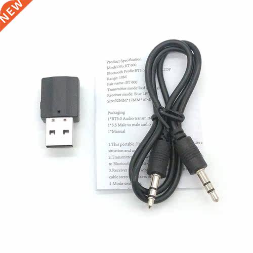 Portable 2n1 Wreless 5.0 Audo Recever Transmtter Wrele