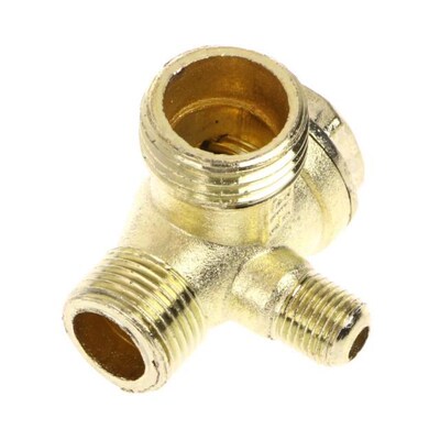 21mm/16mm/10mm Male Thread 3 Way Metal Air Compressor Check
