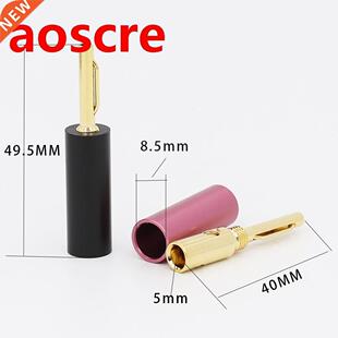 Gold Plated Banana Plugs Audio Speaker Male Connector