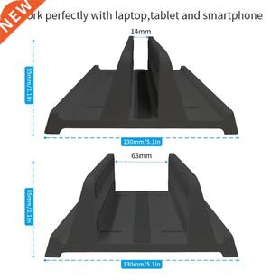 K1KF Vertical Laptop Stand Adjustable Double Dock Vertical D