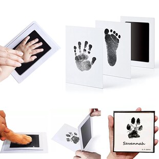 Baby Care Non-Toxic Baby Handprint Footprint Imprint Kit Bab