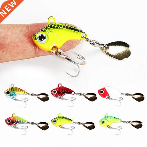 1Pcs Rotating Metal VIB Vibration Bait Spinner Spoon Fishing