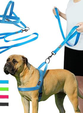 No Pull Reflective Dog Harness Leash Set Pet Vest Lead For S