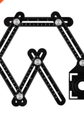 Sx-Fold Ruler Alumnum Alloy Tle Openng Locator Mud Tle