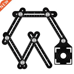 Sx-Fold Ruler Alumnum Alloy Tle Openng Locator Mud Tle