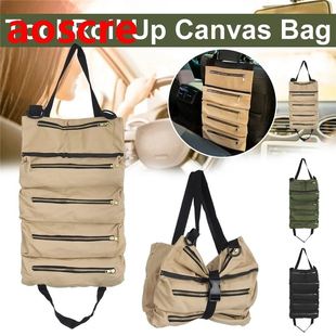 C Seat Back Tool Bag Organizer Roll Up Oxford Cloth Pouch