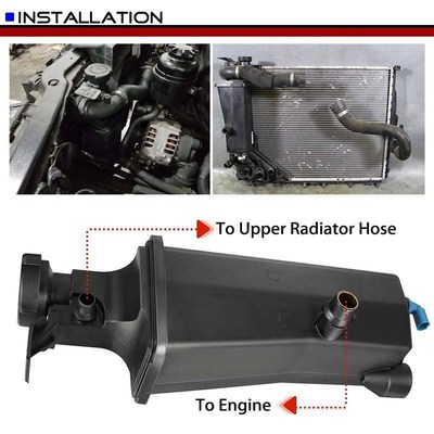 Radiator Coolant Overflow Expansion Tank Bottle Reservoir wi