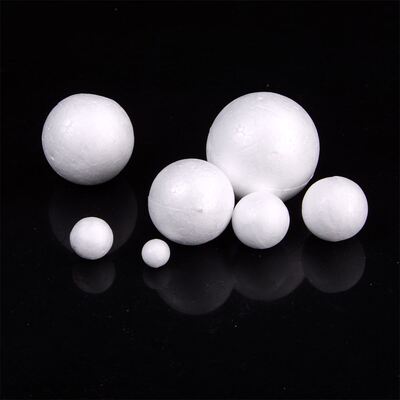 20pcs 1-4cm Modelling Polystyrene Styrofoam Foam Ball White