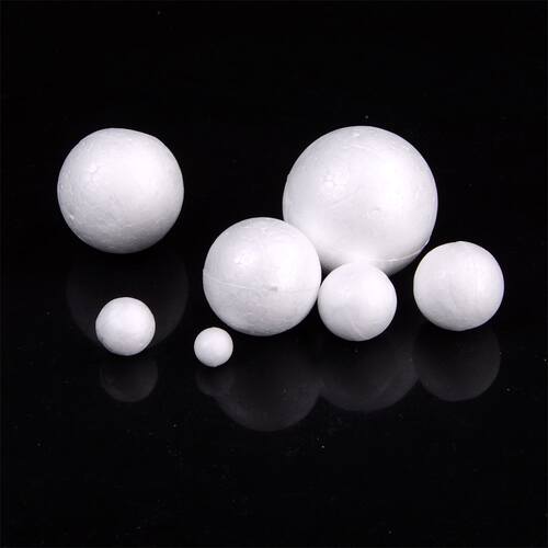 20pcs 1-4cm Modelling Polystyrene Styrofoam Foam Ball White