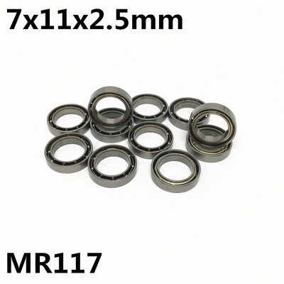 10Pcs MR117 Open 7x11x2.5 mm Deep Groove Bball Being Minia