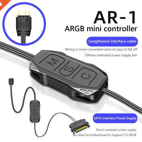 COMOON AR-1 RGB Power Cable 5V -pin to SATA ARGB ARGB Min