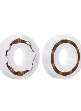 Plastic Bearings 10x26x8mm Glass Ball Nylon Ca 2pcs