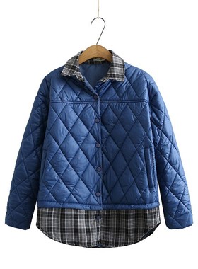 Plus Size Women's Padded Jacket Autumn Clothes New Stitc