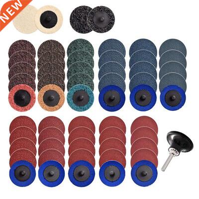 60Pcs 2 Inch Quick Change Discs Set Sanding Discs 1/4 Inch H