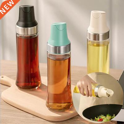500ml Glass Oil Bottle Kitchen Sauce Bottle Automatic Openin