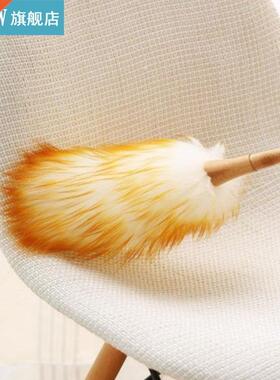1PC Wood Handle Lambswool Dusters Home Cleaning Dust Sweep B