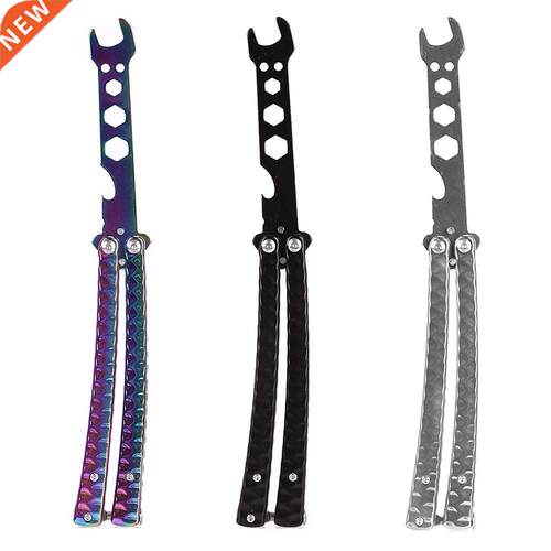 Metal Foldable Butterfly Knife Wrench Portable Outdoor Game