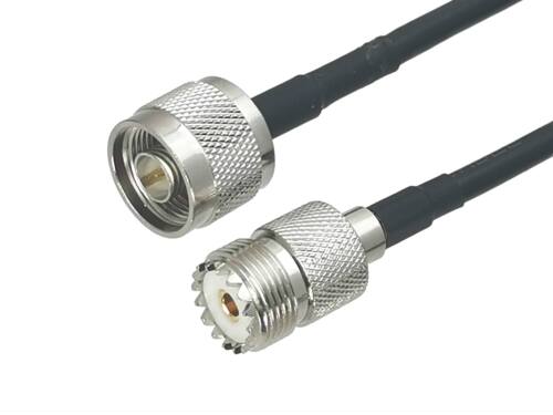 1Pcs RG58 UHF SO239 Female Jack to N Male Plug Connector RF