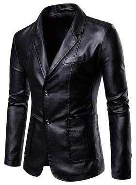 Leather Jacket 2022 Spring and Autumn New Fashion Casual Men