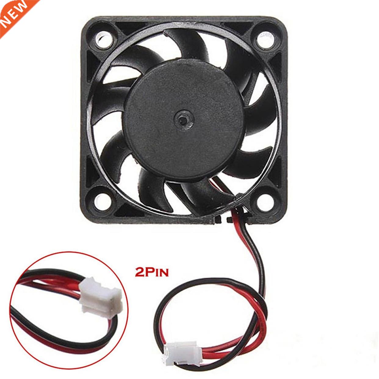 2PC 12V DC brushless cooling fan 40x40x10mm 2pin Interface G