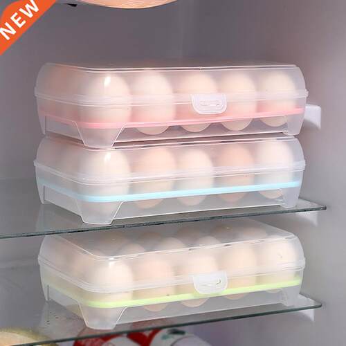 Anti-Collision Transparent Egg Carton Egg Storage Boxes Frid