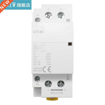220V 50/60HZ Din rail Household AC Modular contactor 16A 2P