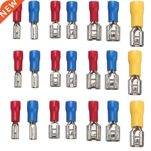 100/50Pcs 2.8mm 4.8mm 6.mm Insulated Seal Spade Wire Connec