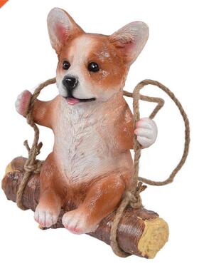 Resin Dog Decor Resist Fading Resin Crafts for Living Room D