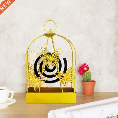 Nordic Style Birdcage Shaped Stand Metal Iron Mosquito Coil