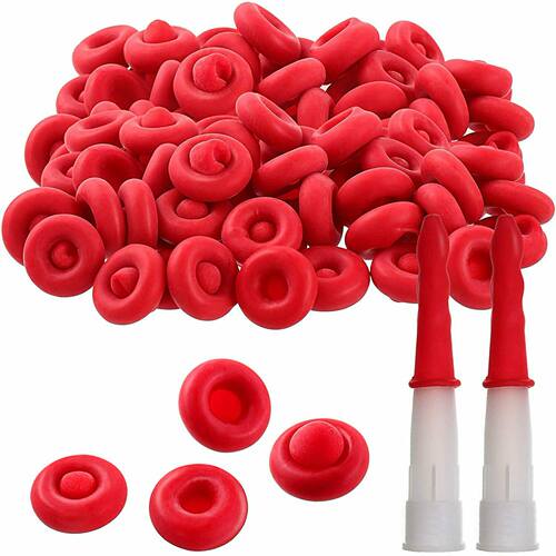 20pcs Caulk Cap Glass Glue Tip Sealing Cap Barrel Glue Mouth
