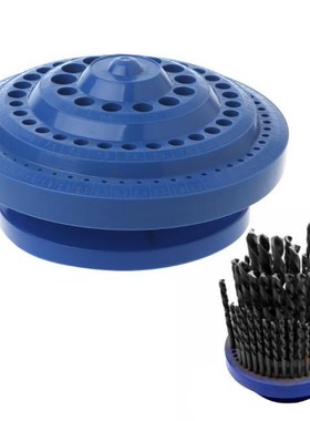 100pcs Hole Drill Bit Storage Case Holder Round Shape Hard P