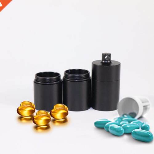 Multi-compartment portable sealed medicine box Full metal an