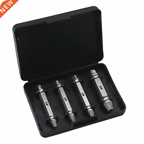 4Pcs Damaged Screw Extractor Drill Bit Set Easy Out Broken S
