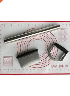 16 Inch Stainless Steel French Rolling Pin,Silicone Baking M