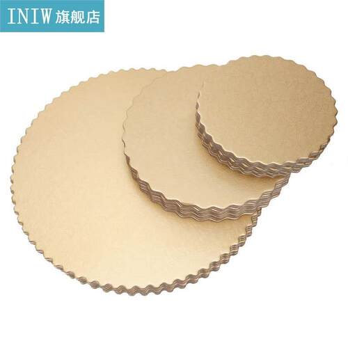 10PCS Double-Sided Pattern Round Cake Boards Reusable Cake T
