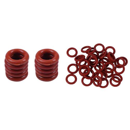 60Pcs Red Silicone O-Rings Oil Seal Ring 11 X 7 X 2 Mm &