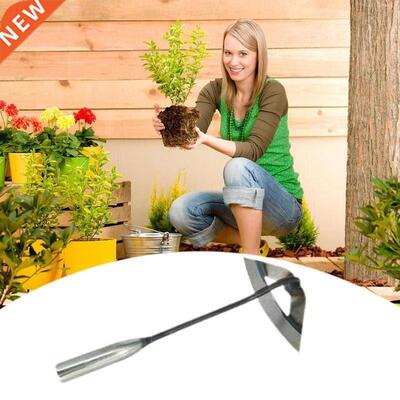 All steel Hardened Hollow Hoe Weeding Rake Handheld Harden H